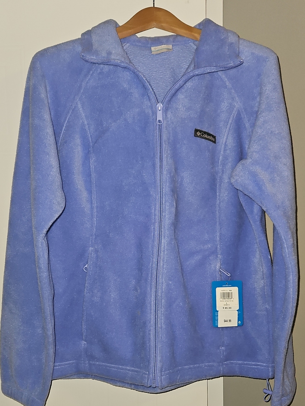 Columbia Lavender Full-Zip Fleece Jacket
